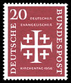 Briefmarke der Deutschen Bundespost (1956): Deutscher Evangelischer Kirchentag 1956