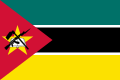 Flag of Mozambique, featuring a draw hoe