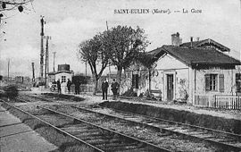 The railway station in the early 20th century in Saint-Eulien