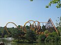 Rollercoaster at the Parc Astérix