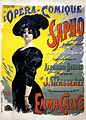 Poster for the premiere of Massenet's Sapho