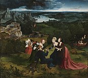 The Temptation of Saint Anthony, collaboration with Matsys, c. 1515, oil on panel, 173× 155 cm, Prado, Madrid