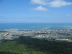 The city viewed from Mount Monbetsu