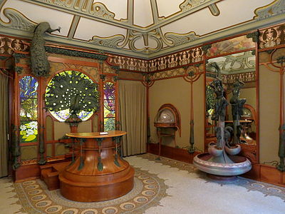 The jewellery shop of Georges Fouquet at 6 Rue Royale designed by Alphonse Mucha, now in the Carnavalet Museum (1901)