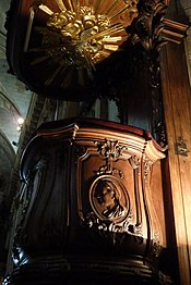 The pulpit by Louis Regnier (18th c.)
