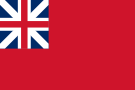 Flown by the Province of Massachusetts Bay after the 1707 Acts of Union. The Flag of Great Britain replaces the English flag in the canton. In use 1708–1775.