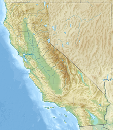 Map showing the location of Sequoia National Park