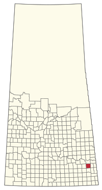 Location of the RM of Silverwood No. 123 in Saskatchewan