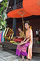 Image 49Thai women wearing sabai, Jim Thompson House (from Culture of Thailand)