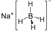 Wireframe model of sodium borohydride