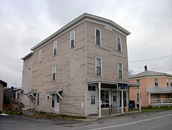 U.S. Post Office (Dew Drop Building), South Otselic, November 2010