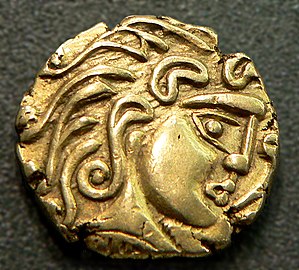 Gold coin of the Parisii (between 50 and 100 BC)