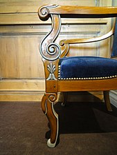 Decoration of a Louis Philippe armchair