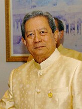 Surayud Chulanont, former Thai Prime Minister wearing the "chut thai phra ratcha niyom" (Thai: ชุดไทยพระราชนิยม)