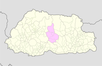 Location of Tangsibji Gewog