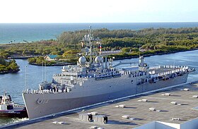 Die USS Trenton in Port Everglades, 2004