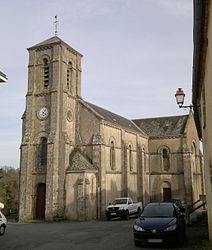 The church in the village of Evrunes, in Mortagne-sur-Sèvre