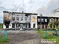 Avdiivka 1st School after shelling by White phosphorus munitions by Russian forces on 18 May 2022 (Donetsk Oblast)