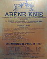 Plakat anlässlich eines Auftritts 1860 in Lausanne