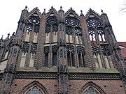 Maßwerk aus gebranntem Ton: Katharinenkirche in Brandenburg