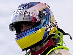 Björn Wirdheim mit einem Arai-Racing-Helm
