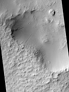 Galdakao Crater, as seen by HiRISE. Click on image to see dark slope streaks.