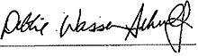 Wasserman Schultz’ Unterschrift