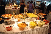 A formal brunch buffet aboard the Celebrity Equinox