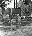 Graves at the Boot Hill Cemetery in 1959