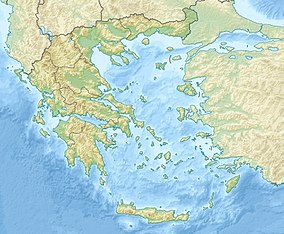 Map showing the location of Pindus National Park (Valia Calda)