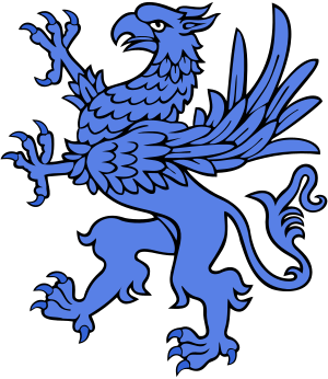 THe blue griffin is the sigil of House Harkonnen barons and siridar (governors) of Geidi Prime.