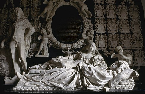 Tomb of Van In- en Kniphuisen by Rombout Verhulst and Bartholomeus Eggers (1665–69), church of Midwolde