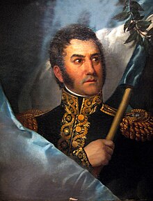 oil paining of José de San Martin