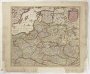 18th century map of Poland–Lithuania with Lithuania proper