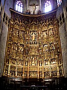 Altarpiece of the Passion, Spanish-Flemish, Basilica of the Assumption of Our Lady of Lequeitio, Biscay, Spain. Polychrome wood, 1495–1500
