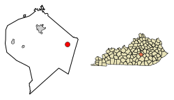 Location in Lincoln County, Kentucky