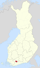 Lage von Loppi in Finnland