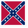 Andreaskreuz in den Kriegsflaggen der Konföderierten Staaten von Amerika