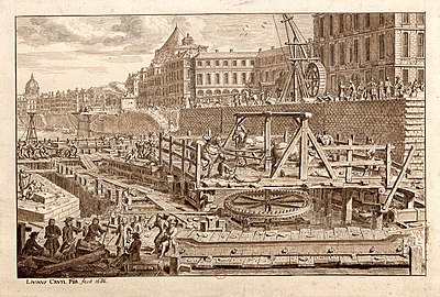 Construction of the bridge in 1686