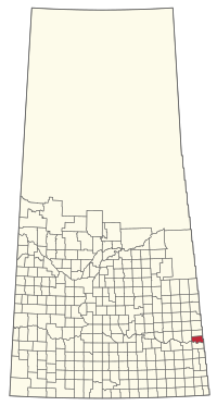 Location of the RM of Spy Hill No. 152 in Saskatchewan