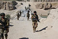 Sassari soldiers on patrol in Afghanistan
