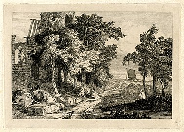 Trees and Ruin (undated), British Museum