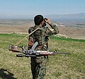 A YPG sniper near the Euphrates