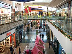 Fórum shopping mall in Castelo Branco city (North inside view)