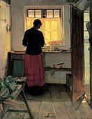 Pigen i køkkenet (Girl in the Kitchen c. 1886)