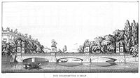 Schloßbrücke auf einer Zeichnung von Karl Friedrich Schinkel aus der Sammlung architektonischer Entwürfe
