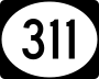 Mississippi Highway 311 marker