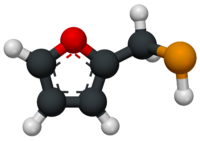 Image of 2-furylmethanethiol, a compound that contributes to the aroma of roasted coffee.