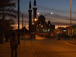 Ghadames Moschee bei Nacht