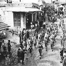 Indian troops march through Zgharta